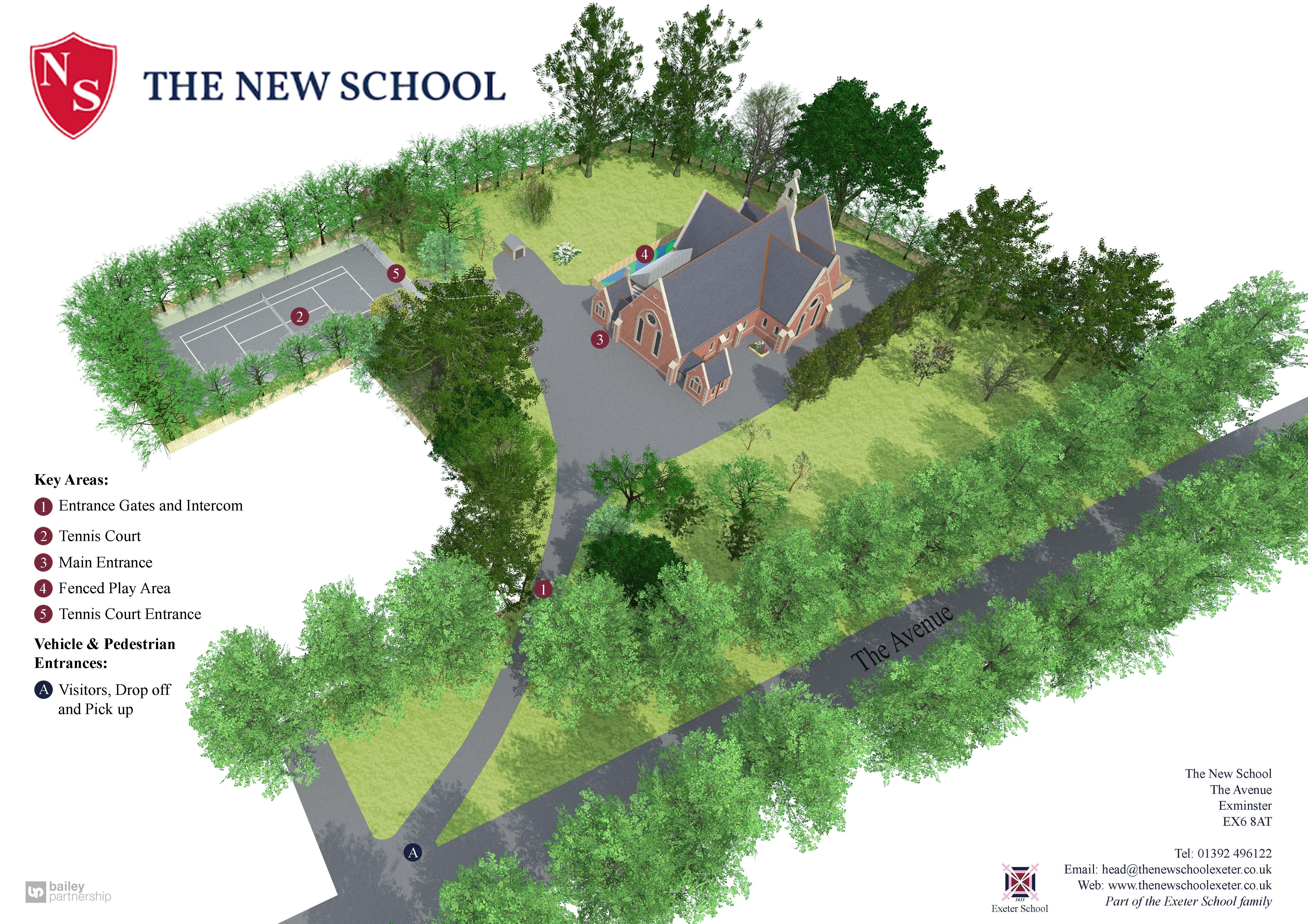 The New School site map
